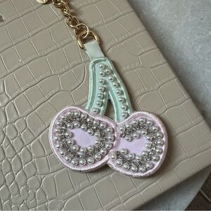 Stoney Clover Lane Cherry Keychain Bag Charm
